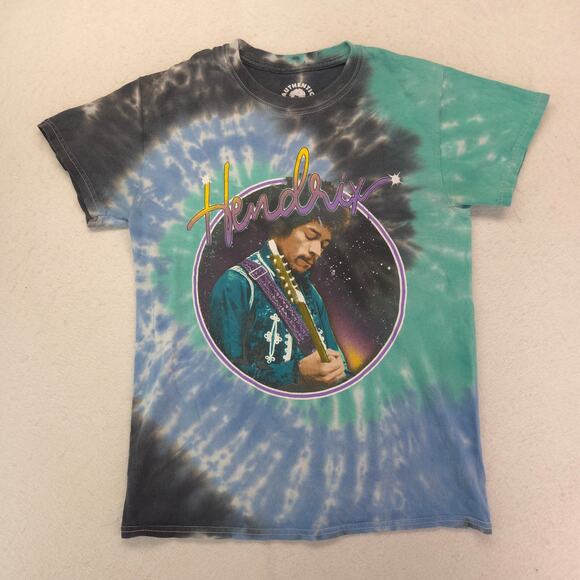 Jimi Hendrix Band Crew Neck Short Sleeve Graphic Shirt Mens Size Small S Tie Dye - Picture 2 of 9